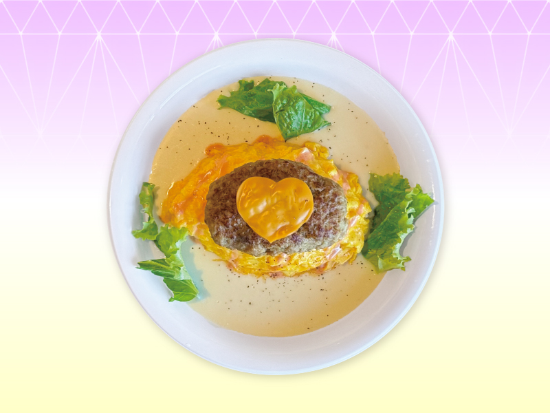 Happy Jewelry Omelette Rice<br>- With Rich Shrimp Tomato Cream Sauce -