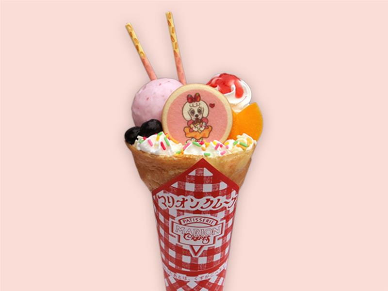 ラッキーのカラフルフルーツクレープ
